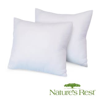 Nature's Rest Eco Fiber Euro Square Pillow (Set of 2)