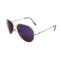 Unisex 30011R-SVRPL Metal/ Purple Mirror Aviator Sunglasses 