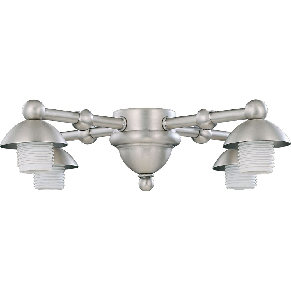 Four Light Pewter Ceiling Fan Light Kit - 14488384 - Overstock.com ...