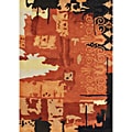 Alliyah Handmade Orange Water Color New Zealand Blend Wool Rug (8' x 10')