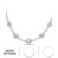 Miadora Sterling Silver Green Amethyst and Diamond Accent Necklace (H-I, I2-I3)