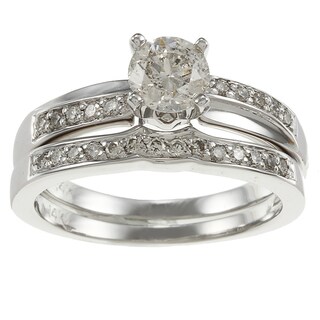 14k Gold 1ct TDW Round Diamond Bridal Ring Set (H-I, I1-I2)