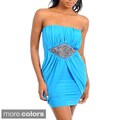 Stanzino Women's Strapless Draped Dress