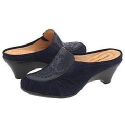 Softspots Womens Aurora Navy Leather/ Suede Slip ons