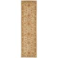 Handmade Mahal Ivory Wool Runner (2'3 x 10')