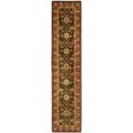 Free handy article Hand-spun Kerman Olive/ Rust Wool Rug (2'3 x 16')
