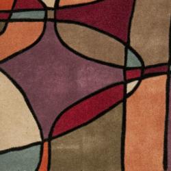 Handmade Rodeo Drive Tiff Multicolor N.Z. Wool Runner (2'6 x 10')