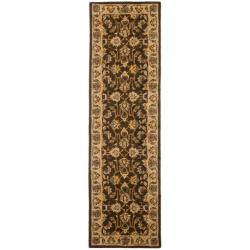 Handmade Heritage Treasure Brown/ Ivory Wool Runner (2'3 x 14')