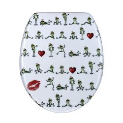 Dancing Frogs Designer Melamine Toilet Seat Cover