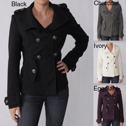 Ci Sono by Adi Junior's Double-breasted Military Coat