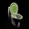 Green Spiral Designer Melamine Toilet Seat Cover