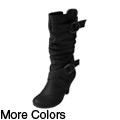 Journee Collection Women's 'Cynthia' Ring-accented Slouchy Boots