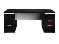 Compelling guides on Double Piedestal desk Mayline Eclipse Bow-front Double Pedestal Desk