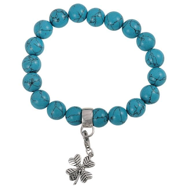 Maddy Emerson Sterling Silver Turquoise Charm Bracelet
