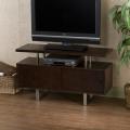Park Avenue Espresso/ Chrome Media Stand