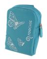 rooCase Blue Butterfly Nylon Carrying Case for Samsung Digital Camera