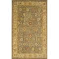 Handmade Oushak Slate Blue/ Ivory Wool Rug (4' x 6')