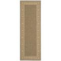 Indoor/ Outdoor Coffee/ Sand Runner (2'4 x 6'7)