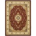 Lyndhurst Collection Red/ Ivory Rug (9' x 12')