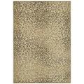 Paradise Leopard Cream Viscose Rug (5'3 x 7'6)