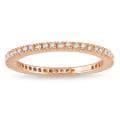 18k Pink Gold 1/3ct TDW Diamond Eternity Ring (G-H, SI1-SI2)