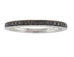 Sterling Silver 1/10ct TDW Black Diamond Anniversary Ring