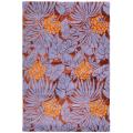 Handmade Soho Ferns Lilac New Zealand Wool Rug (5' x 8')