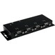 StarTech.com 4 Port USB to DB9 RS232 Serial Adapter Hub - Industrial 