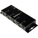 StarTech.com 4 Port USB to DB9 RS232 Serial Adapter Hub - Industrial 