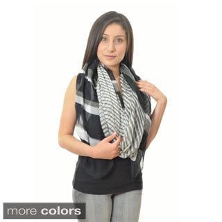 LA77 Women's Striped 74-inch Extra Long Scarf-Image