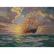 Thomas Kinkade Courageous Voyage Counted Cross Stitch Kit-16"X12" 16 Count