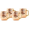 Old Dutch Solid Copper Barrel 16-ounce Mule Mugs (Set of 4)
