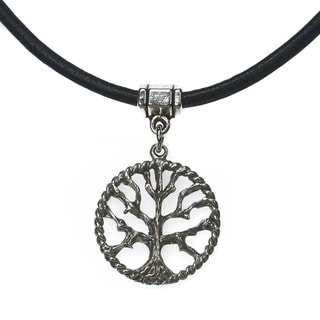 Jewelry by Dawn Tree Of Life Greek Leather Necklace