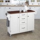 Home Styles White Finish with Cherry Top Create-a-Cart