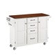 Home Styles White Finish with Cherry Top Create-a-Cart