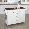 White Finish with Cherry Top Create-a-Cart