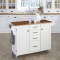 Home Styles Create-a-Cart White Finish Cart