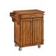 Home Styles Oak Finish Oak Top Cuisine Cart