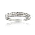 DB Designs Sterling Silver 1/6ct TDW Diamond Eternity Ring