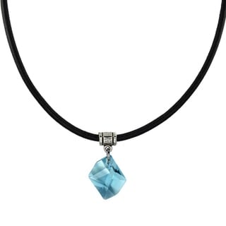 Jewelry by Dawn Aquamarine Cosmic Greek Leather Necklace