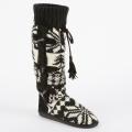 Muk Luks 'Mishka' Tall Knit Boot with Side Button Detail
