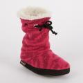 Muk Luks 'Molly' Girls' Animal Print Scrunched Tie Slipper Boot