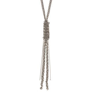 BCBG Silvertone Convertible Fashion Necklace