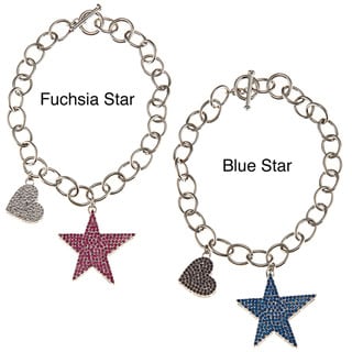 BCBG Crystal Star Toggle Fashion Bracelet
