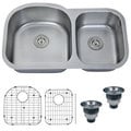 Ruvati 16-gauge Stainless Steel 34-inch Double Bowl Undermount Kitchen Sink