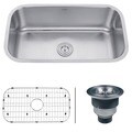 Ruvati 16-gauge Steel Single Bowl 32-inch Undermount Kitchen Sink
