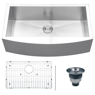 Ruvati 16-gauge Steel Single Bowl 36-inch Apron Front Kitchen Sink