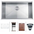 Ruvati 16-Gauge Stainless Steel 32-Inch Rectangle Single Bowl Undermount Kitchen Sink