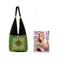 Cotton 'Jade Secrets' Medium Shoulder Bag (Thailand)