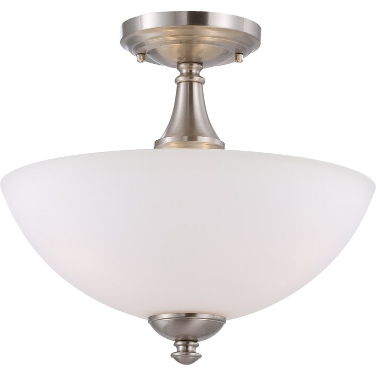 Nuvo Patton 3 light Brushed Nickel Semi flush Fixture